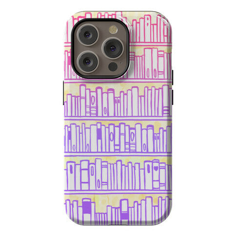 Bookshelf Pattern Phone Case