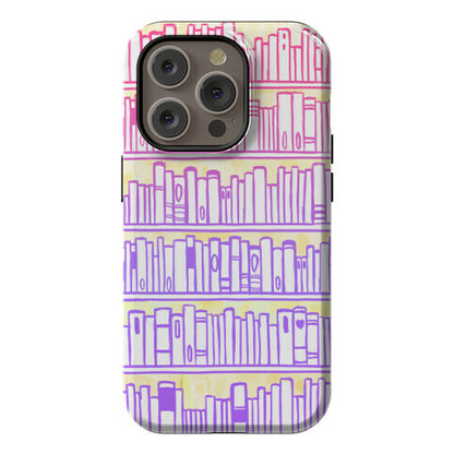 Bookshelf Pattern Phone Case