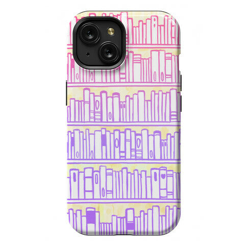 Bookshelf Pattern Phone Case