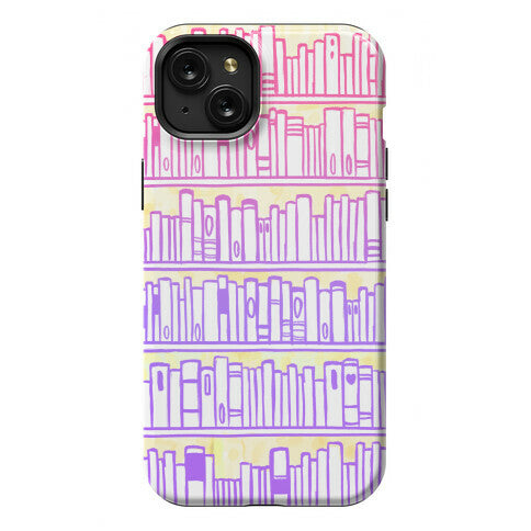 Bookshelf Pattern Phone Case