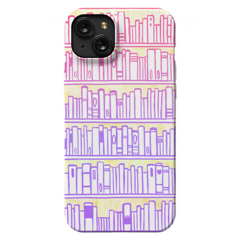 Bookshelf Pattern Phone Case