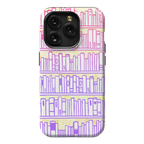 Bookshelf Pattern Phone Case