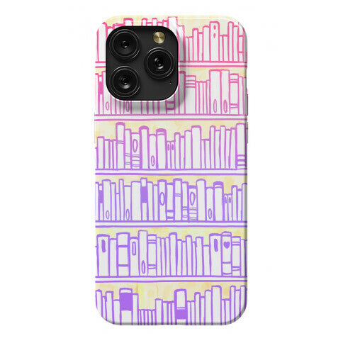 Bookshelf Pattern Phone Case