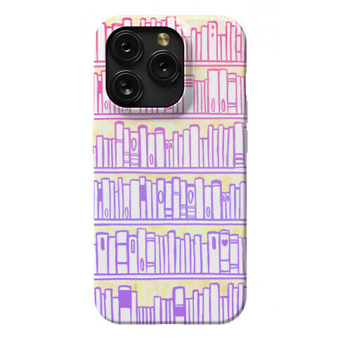 Bookshelf Pattern Phone Case