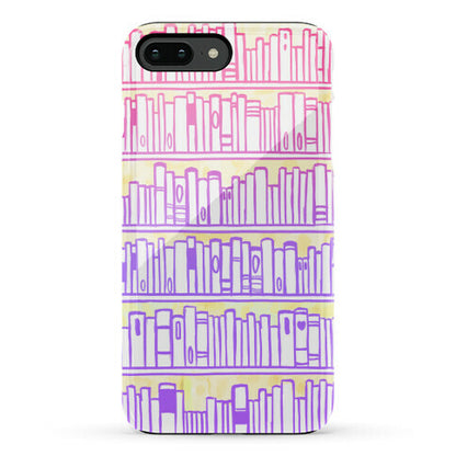 Bookshelf Pattern Phone Case