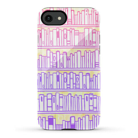 Bookshelf Pattern Phone Case