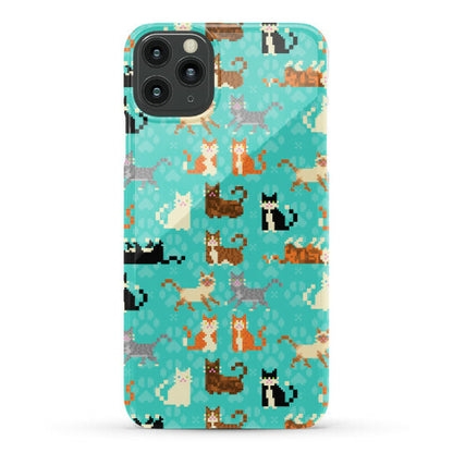 Cute Pixel Kitty Cats Phone Case