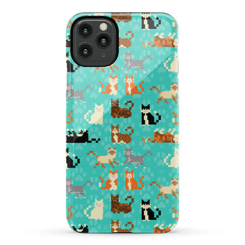 Cute Pixel Kitty Cats Phone Case