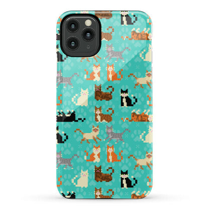 Cute Pixel Kitty Cats Phone Case