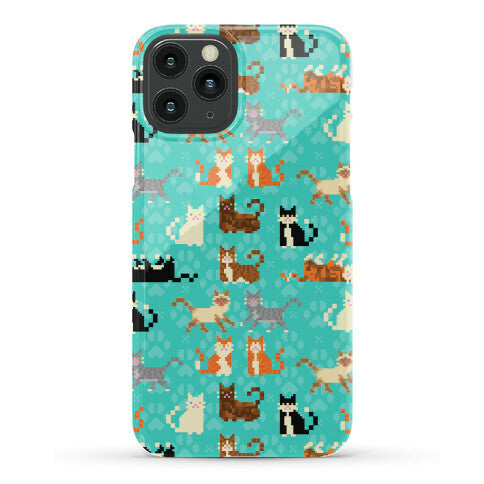 Cute Pixel Kitty Cats Phone Case