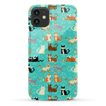 Cute Pixel Kitty Cats Phone Case