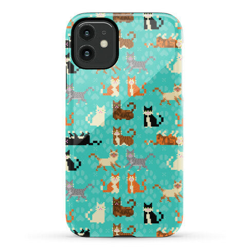 Cute Pixel Kitty Cats Phone Case