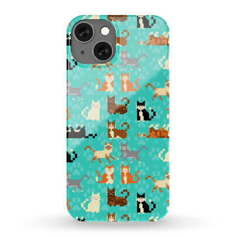 Cute Pixel Kitty Cats Phone Case