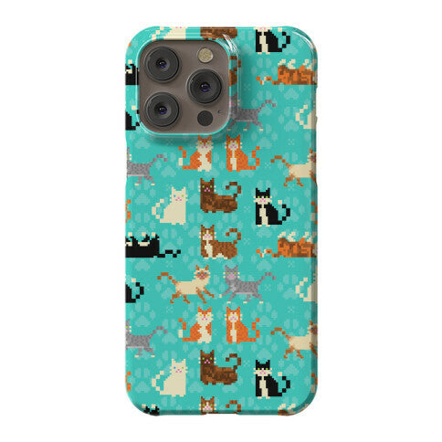 Cute Pixel Kitty Cats Phone Case