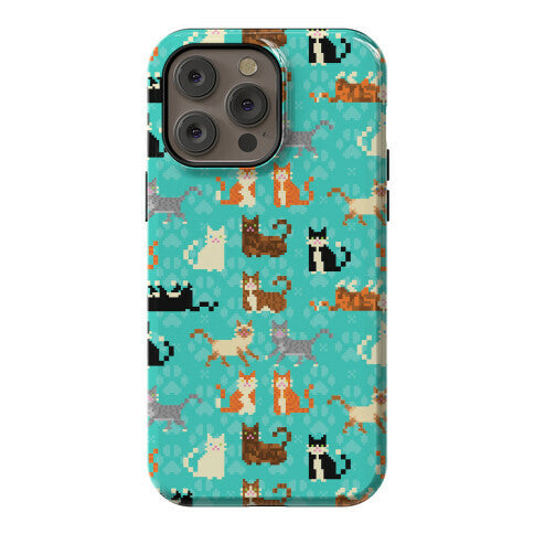 Cute Pixel Kitty Cats Phone Case