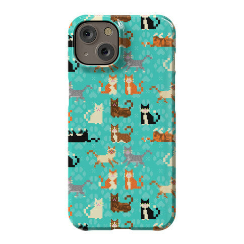 Cute Pixel Kitty Cats Phone Case