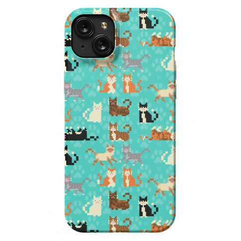 Cute Pixel Kitty Cats Phone Case
