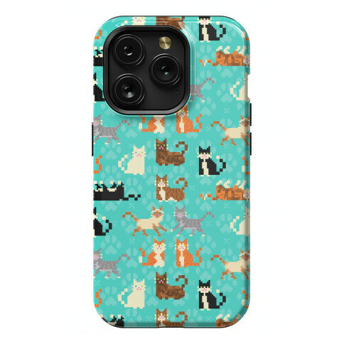 Cute Pixel Kitty Cats Phone Case