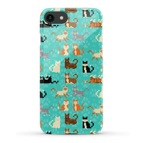 Cute Pixel Kitty Cats Phone Case