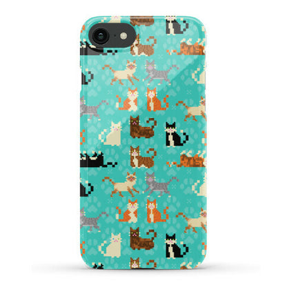 Cute Pixel Kitty Cats Phone Case