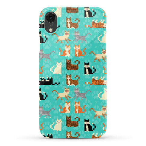 Cute Pixel Kitty Cats Phone Case