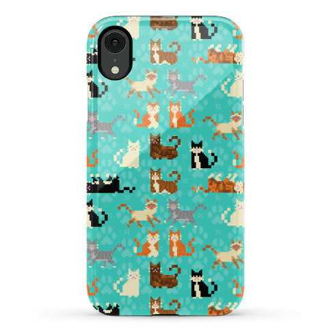 Cute Pixel Kitty Cats Phone Case