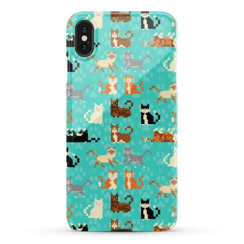 Cute Pixel Kitty Cats Phone Case