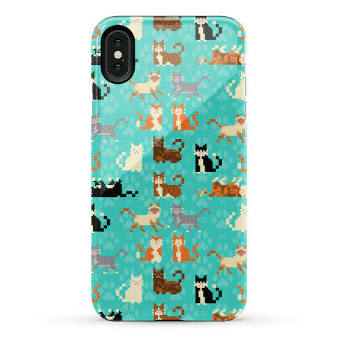 Cute Pixel Kitty Cats Phone Case