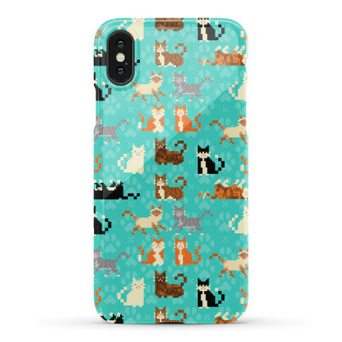 Cute Pixel Kitty Cats Phone Case