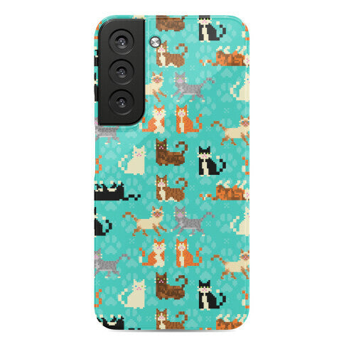 Cute Pixel Kitty Cats Phone Case