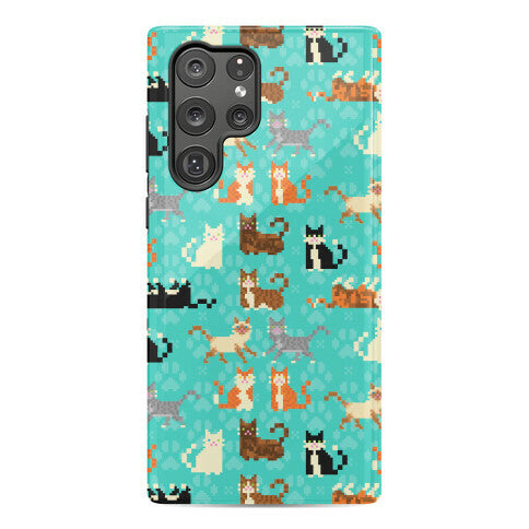 Cute Pixel Kitty Cats Phone Case