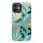 Cute Bright Axolotl Pattern Phone Case