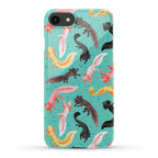 Cute Bright Axolotl Pattern Phone Case