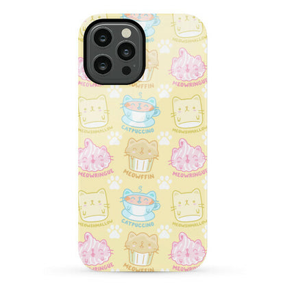 Cute Cat Snacks Pattern Phone Case