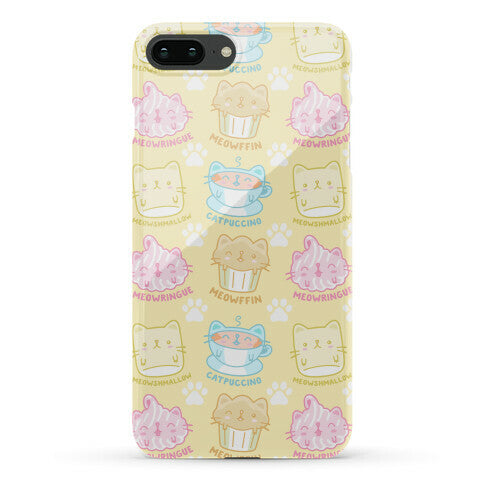 Cute Cat Snacks Pattern Phone Case