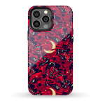 Occult Werewolf Moon Pattern Phone Case