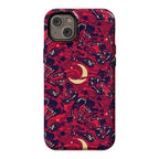 Occult Werewolf Moon Pattern Phone Case