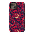 Occult Werewolf Moon Pattern Phone Case