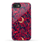Occult Werewolf Moon Pattern Phone Case