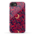 Occult Werewolf Moon Pattern Phone Case