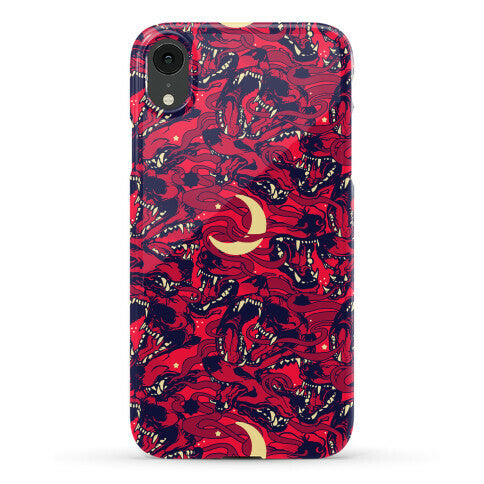 Occult Werewolf Moon Pattern Phone Case