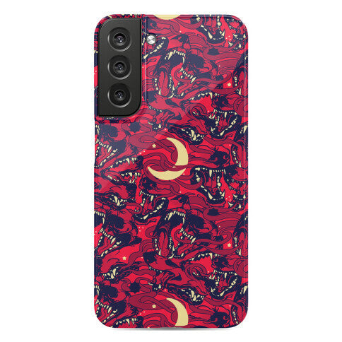 Occult Werewolf Moon Pattern Phone Case