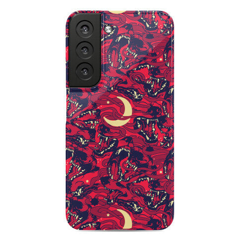 Occult Werewolf Moon Pattern Phone Case