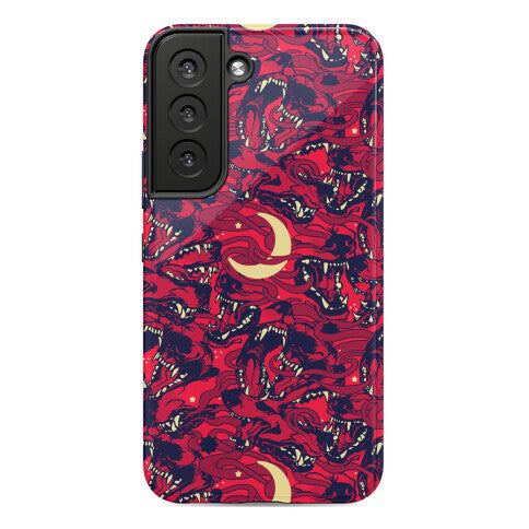 Occult Werewolf Moon Pattern Phone Case