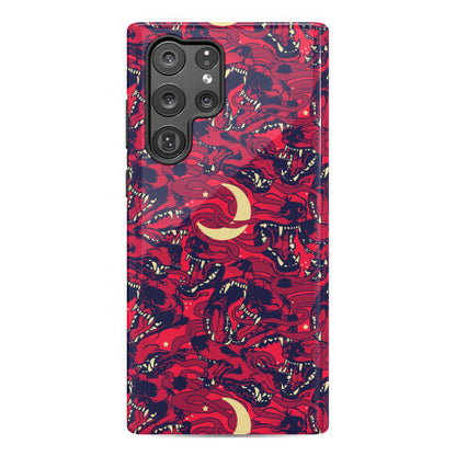 Occult Werewolf Moon Pattern Phone Case