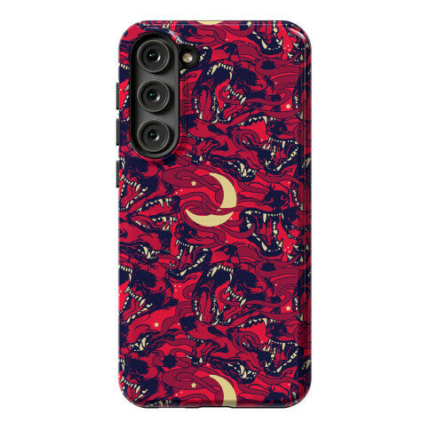 Occult Werewolf Moon Pattern Phone Case