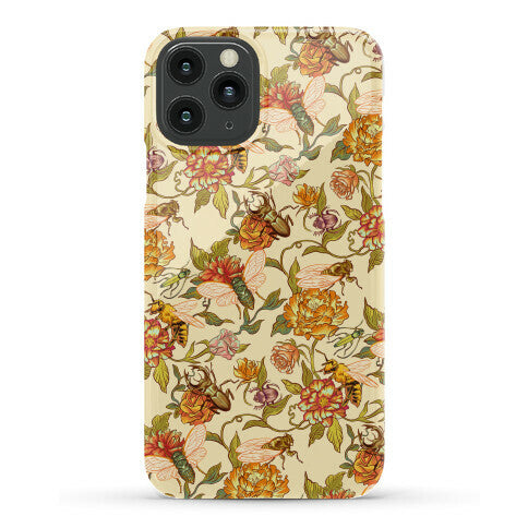 Florals & Hidden Insects Phone Case