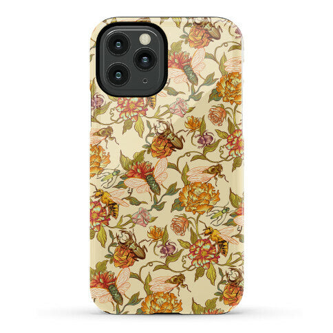 Florals & Hidden Insects Phone Case