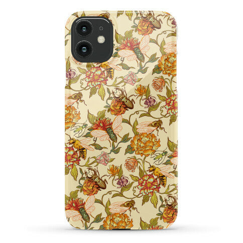 Florals & Hidden Insects Phone Case