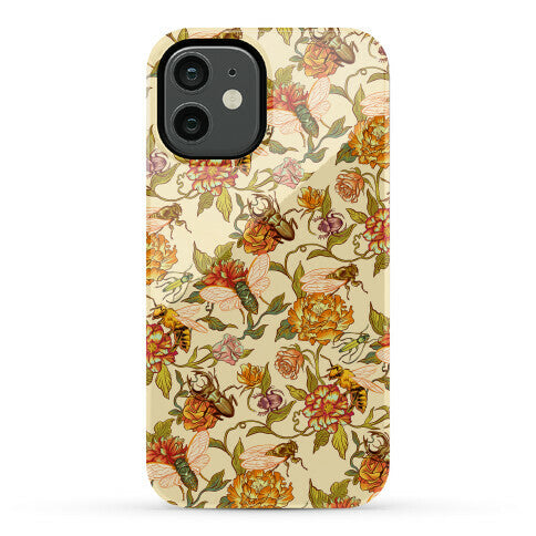 Florals & Hidden Insects Phone Case